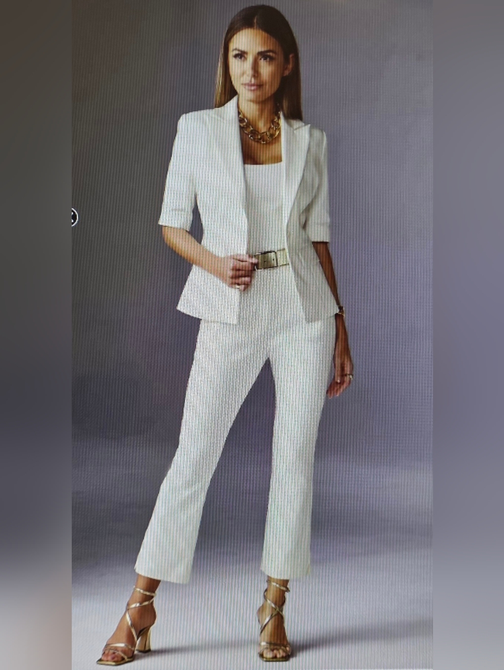 NWOT-Boston Proper Ivory Ankle Pants